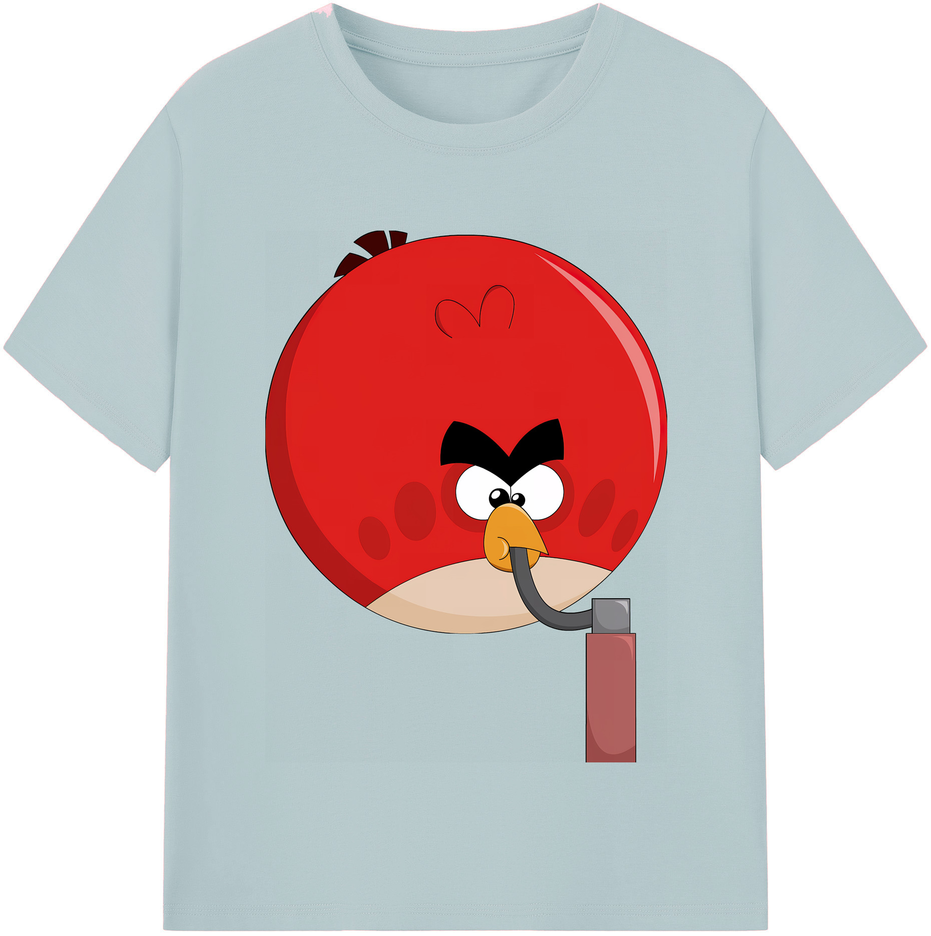 （画像用） Angry Birds アングリーバード 綿100％半袖Tシャツ（フロントプリント）